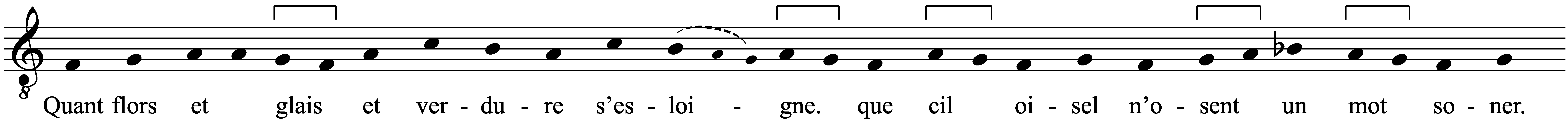 Work musical notation